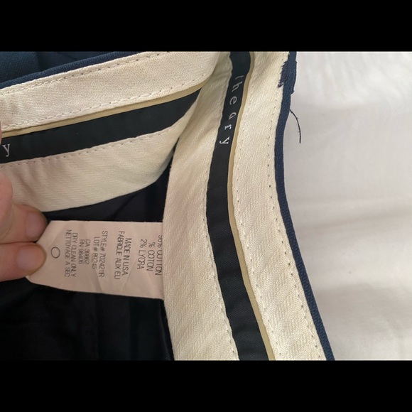 Size 4 Navy Blue Theory Slacks/Pants - Picture 5 of 6